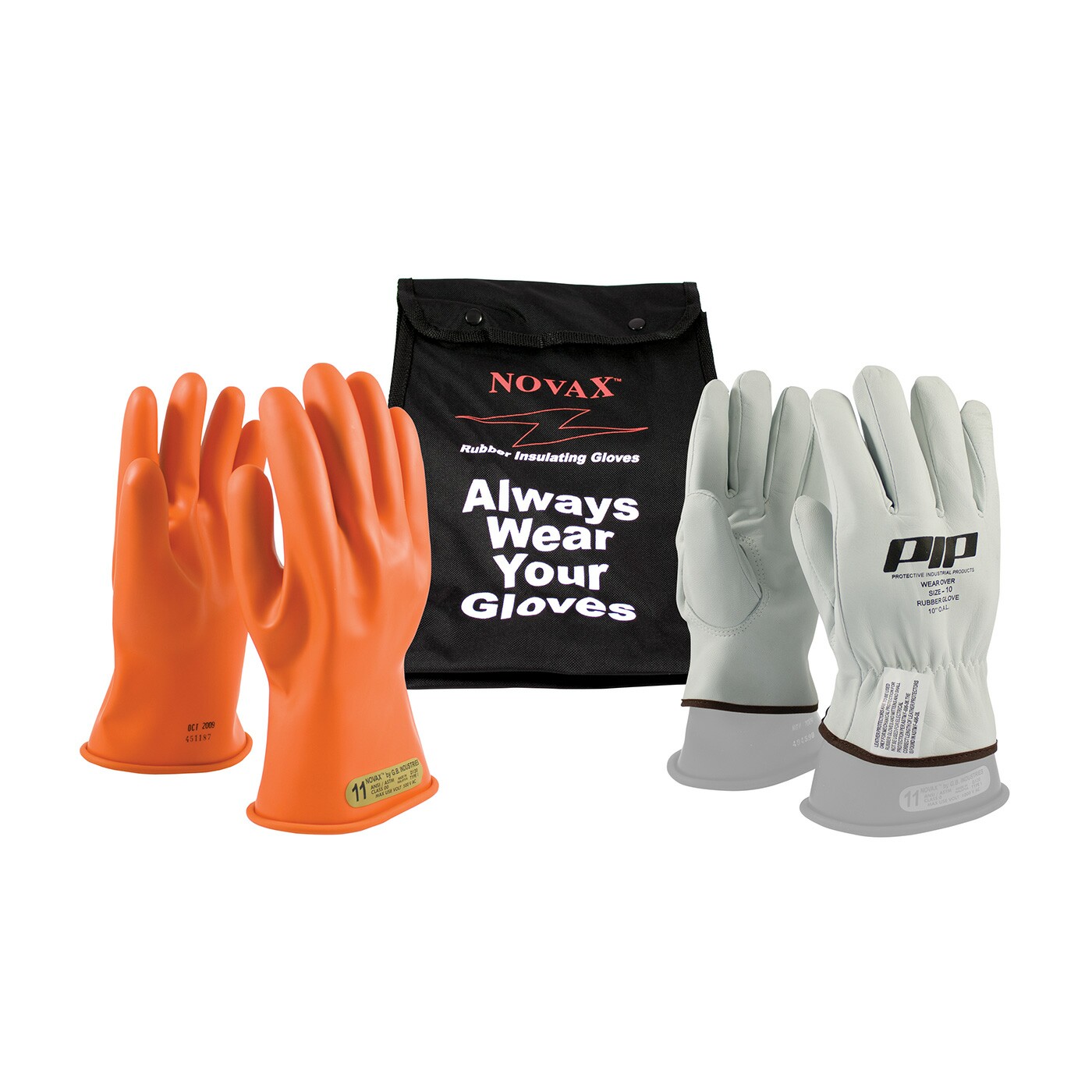 Novax Electrical Safety Glove Kit - Orange - Class 00