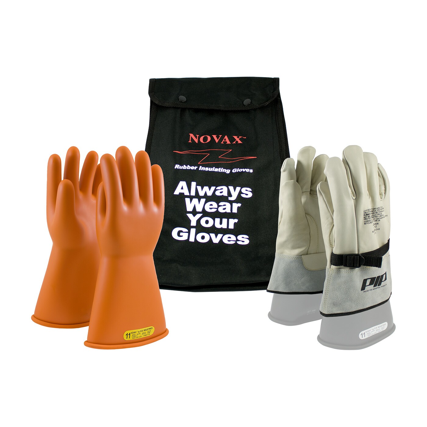 Novax Electrical Safety Glove Kit - Orange - Class 2