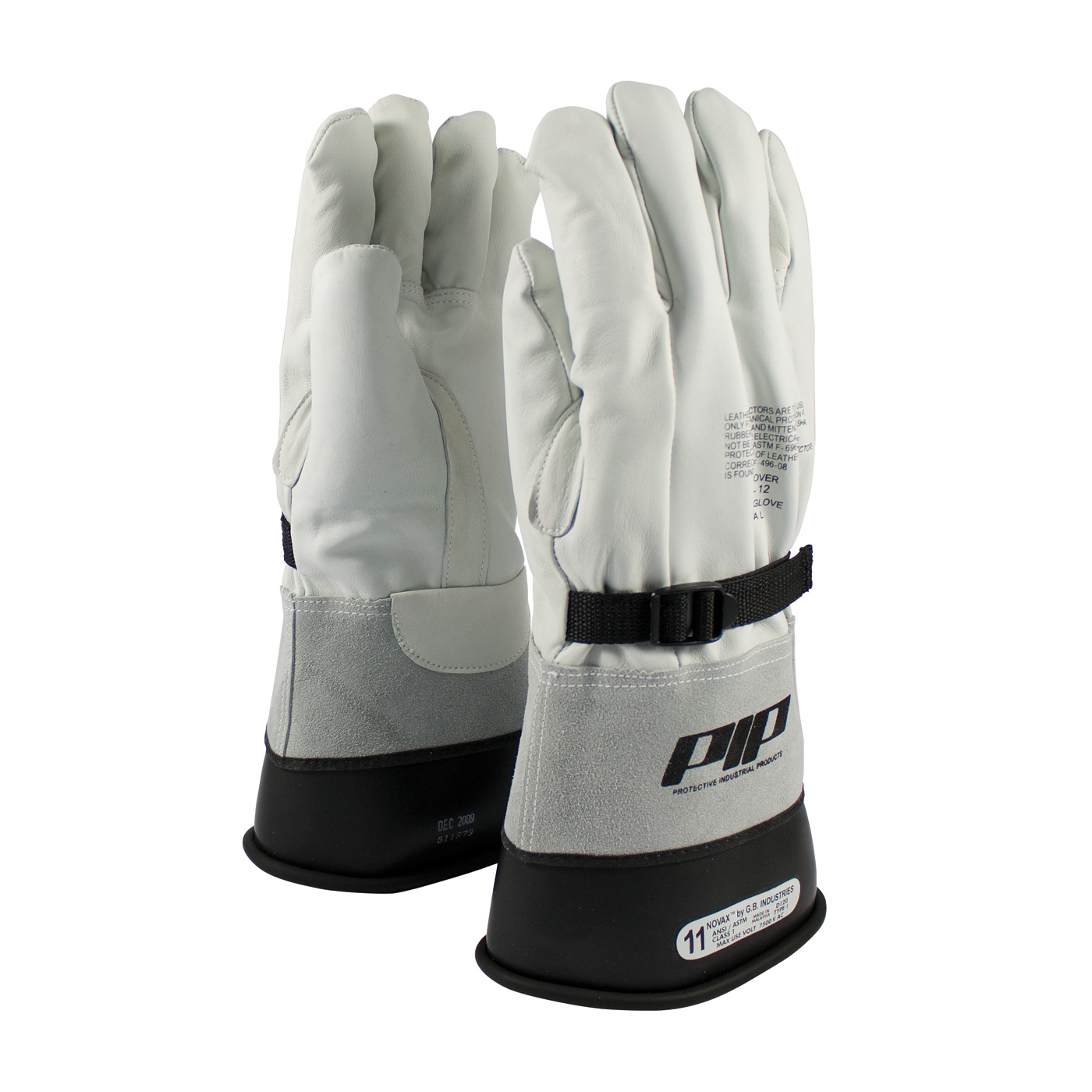 PIP Top Grain Leather Protector Gauntlet 12"