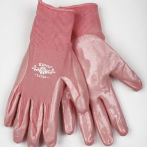 Women's Coated Pink Gloves