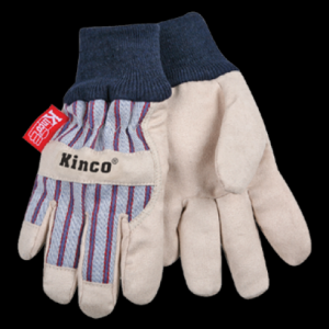 Children's Lined Work Gloves with Knit Wrist