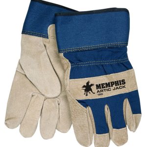 MCR Artic Jack Lined Split Pigskin Leather Palm Gloves - Safety Cuff