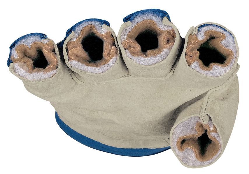 MCR Artic Jack Lined Split Pigskin Leather Palm Gloves - Safety Cuff - Image 3
