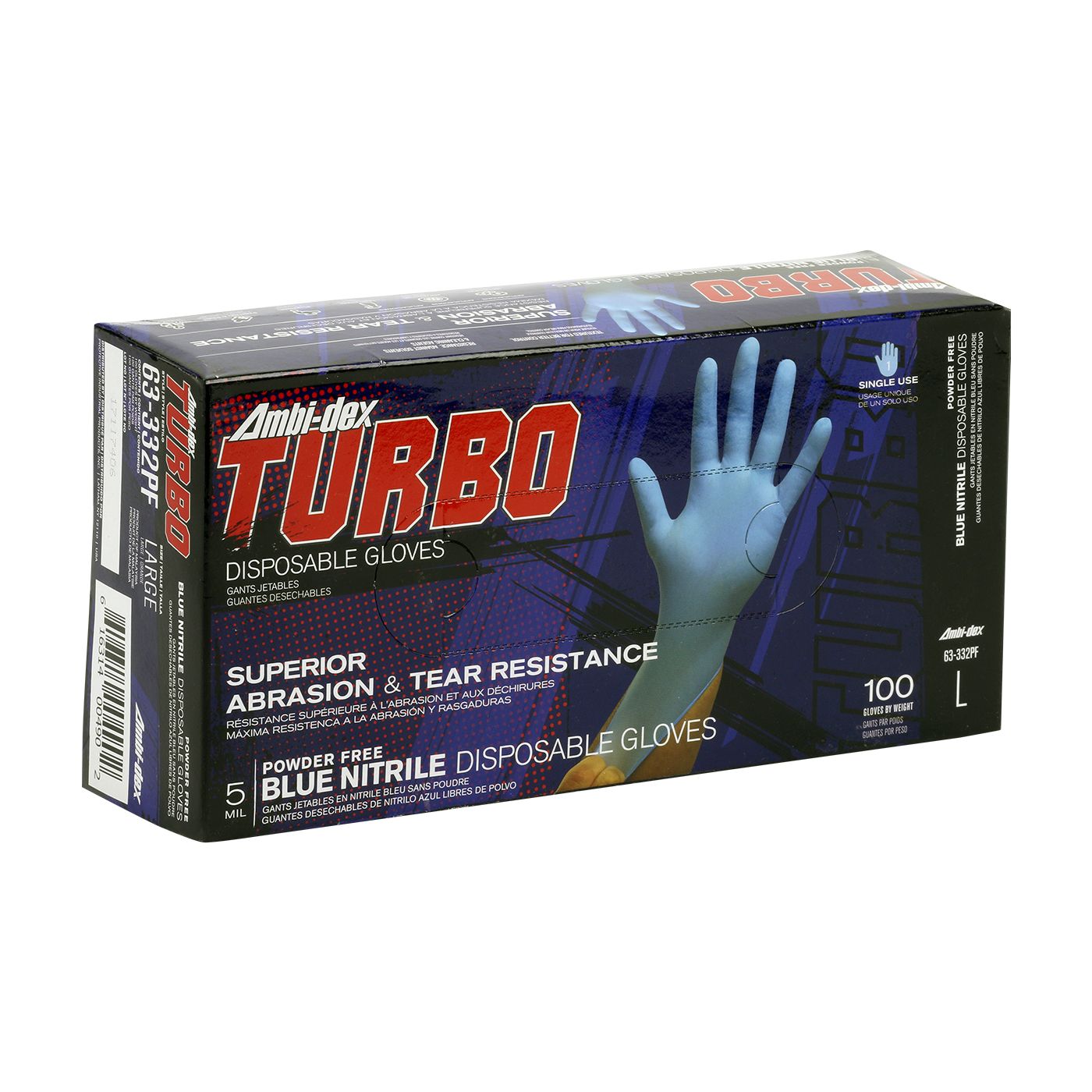Ambi-Dex Turbo Nitrile Gloves - PF - Image 3