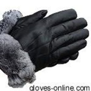 Ladies Chinchilla Leather Gloves