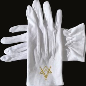 GO Masonic Gloves - 100% Cotton