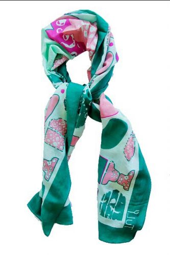 TULI Designer Scarve - Green - Image 1