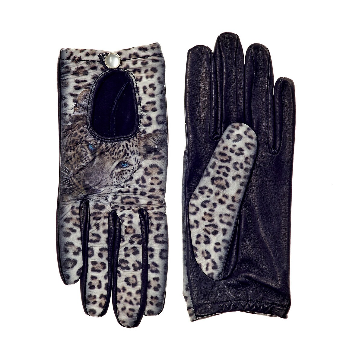 ICON Leather - Women's  Leopard Driving Gloves