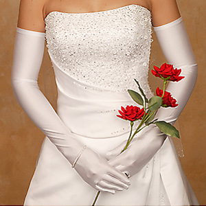 Opera Length Classic Silk Gloves