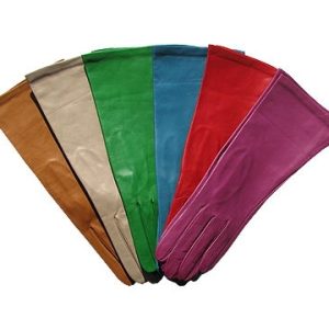 Portolano Woman's Italian Colored Leather Gloves