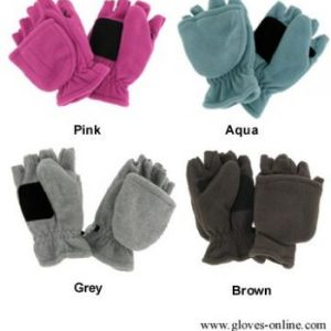 Ladies Micro-Fleece Convertible Mittens