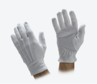White & Black Gloves